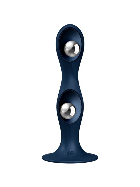 SATISFYER DOUBLE BALL R DILDO SILICONA GRANATE