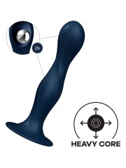 SATISFYER DOUBLE BALL R DILDO SILICONA GRANATE