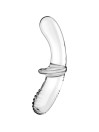 SATISFYER DOUBLE CRYSTAL DILDO TRANSPARENTE