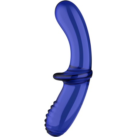 SATISFYER DOUBLE CRYSTAL DILDO TRANSPARENTE