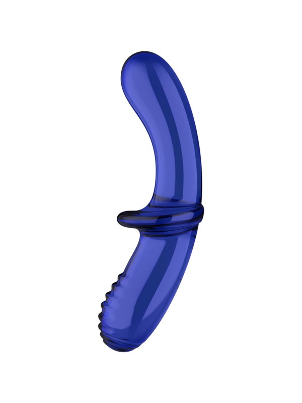 SATISFYER DOUBLE CRYSTAL DILDO TRANSPARENTE