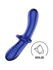 SATISFYER DOUBLE CRYSTAL DILDO TRANSPARENTE