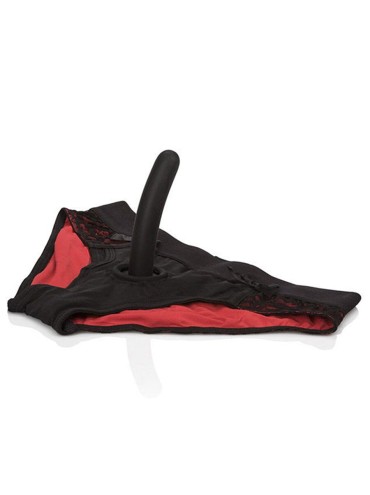 CALEXOTICS SCANDAL SET DE BRAGUITAS ROJAS CON DILDO TALLA S M