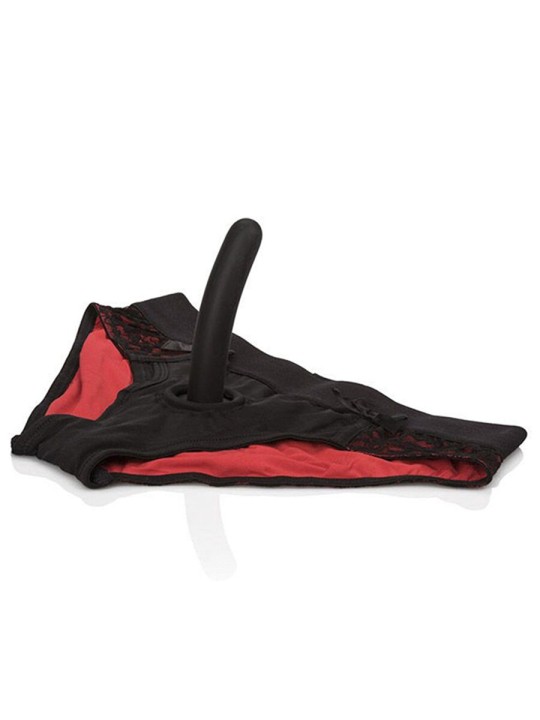 CALEXOTICS SCANDAL SET DE BRAGUITAS ROJAS CON DILDO TALLA S M