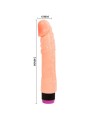 BAILE VIBRADOR REALISTICO FLEXIBLE NATURAL 24 CM