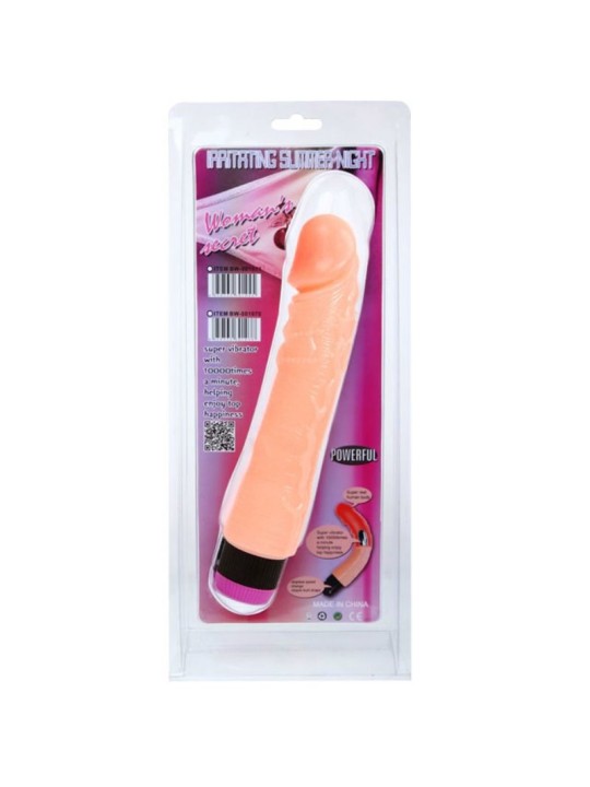 BAILE VIBRADOR REALISTICO FLEXIBLE NATURAL 24 CM