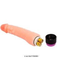 BAILE VIBRADOR REALISTICO FLEXIBLE NATURAL 24 CM