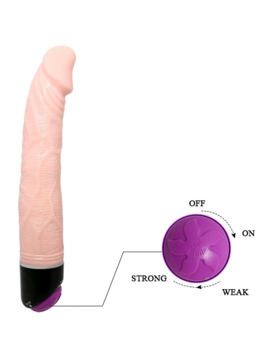BAILE ADOUR CLUB VIBRADOR REALISTICO 23 CM NATURAL