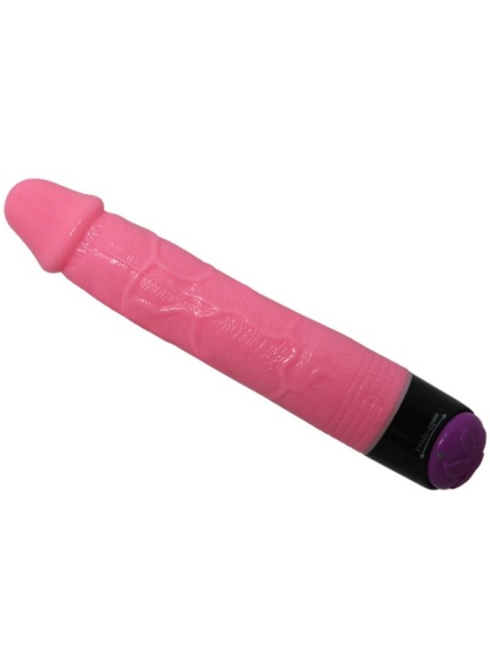 BAILE COLORFUL SEX VIBRADOR REALISTICO ROSA 23 CM