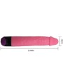 BAILE COLORFUL SEX VIBRADOR REALISTICO ROSA 23 CM