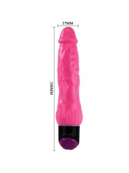 BAILE COLORFUL SEX VIBRADOR REALISTICO ROSA 24 CM
