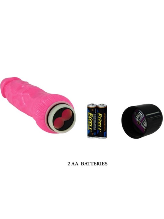 BAILE COLORFUL SEX VIBRADOR REALISTICO ROSA 24 CM
