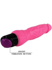 BAILE COLORFUL SEX VIBRADOR REALISTICO ROSA 24 CM
