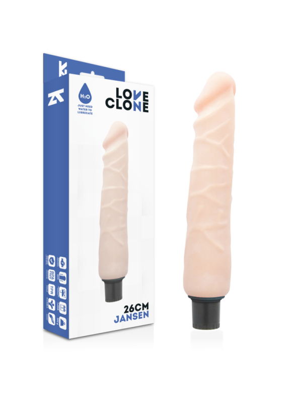 LOVECLONE JANSEN VIBRADOR REALISTICO SELF LUBRICATION 26 CM O 42 CM