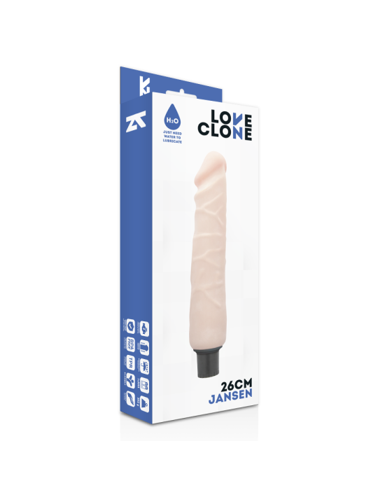 LOVECLONE JANSEN VIBRADOR REALISTICO SELF LUBRICATION 26 CM O 42 CM