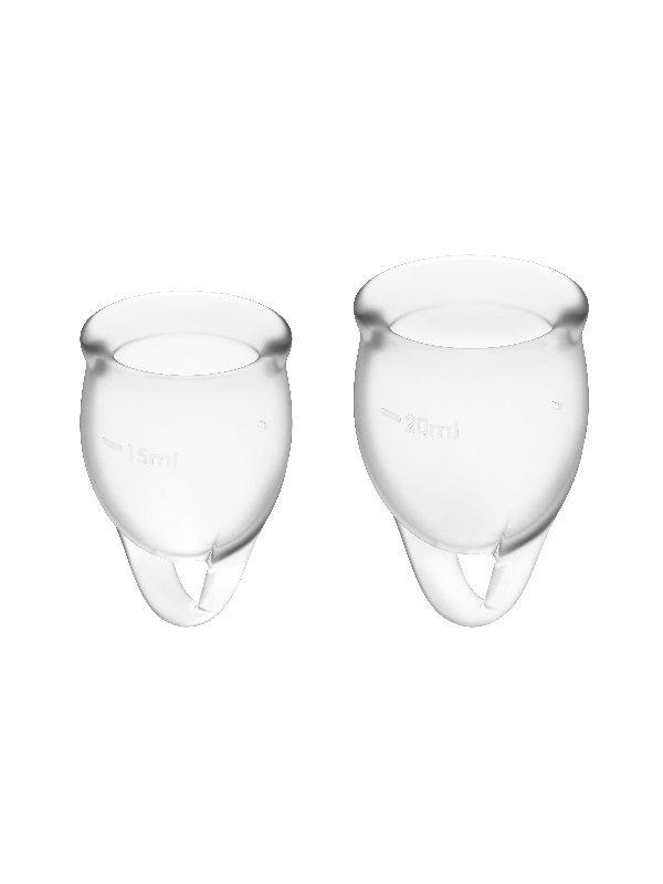 SATISFYER FEEL CONFIDENT KIT COPA MENSTRUAL TRANSPARENTE 15 20 ML