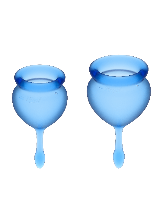 SATISFYER FEEL GOOD KIT COPA MENSTRUAL AZUL INTENSO 15 20 ML