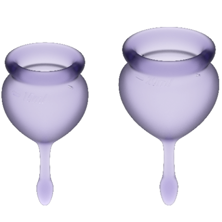 SATISFYER FEEL GOOD KIT COPA MENSTRUAL AZUL INTENSO 15 20 ML