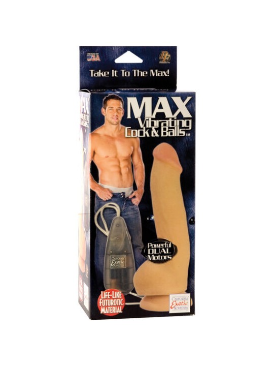 CALEXOTICS MAX PENE REALISTICO CON DOBLE VIBRADOR