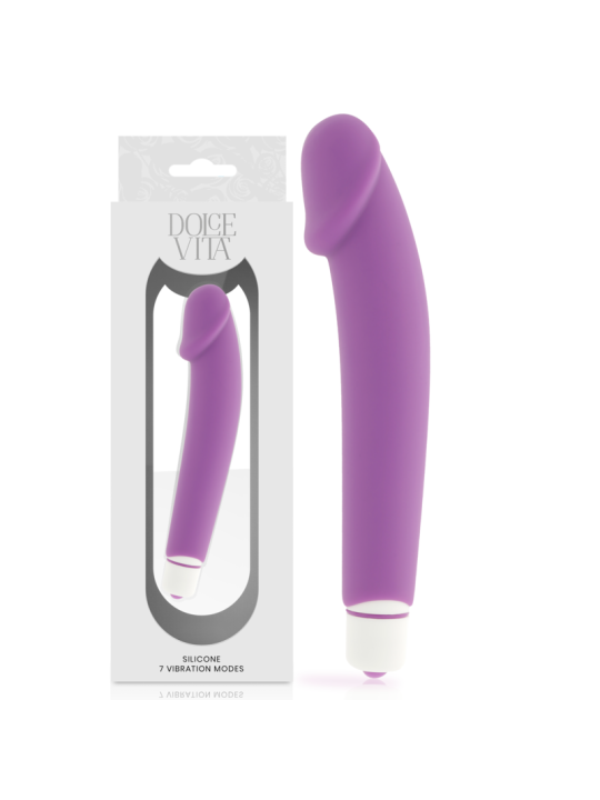 DOLCE VITA REALISTIC VIBRADOR SILICONA LILA
