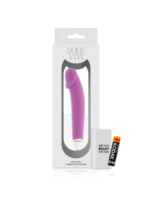 DOLCE VITA REALISTIC VIBRADOR SILICONA LILA