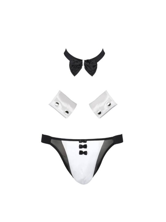 PASSION 036 SLIP ALFROJO NEGRO S M