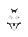 PASSION 036 SLIP ALFROJO NEGRO S M