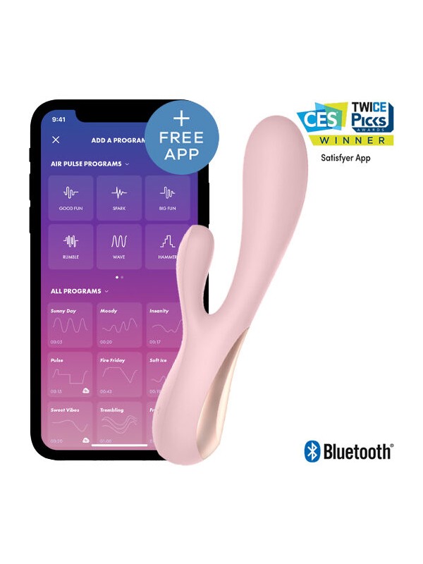 SATISFYER MONO FLEX ROSA CON APP
