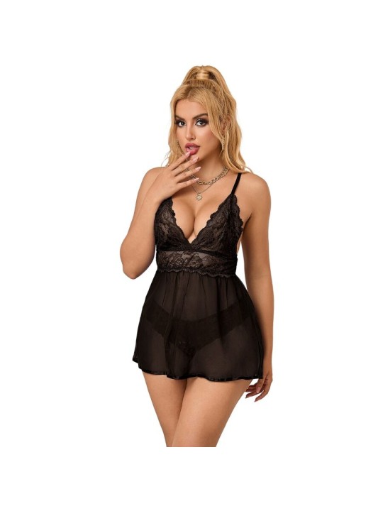 SUBBLIME BABYDOLL ENCAJE EN EL PECHO L XL