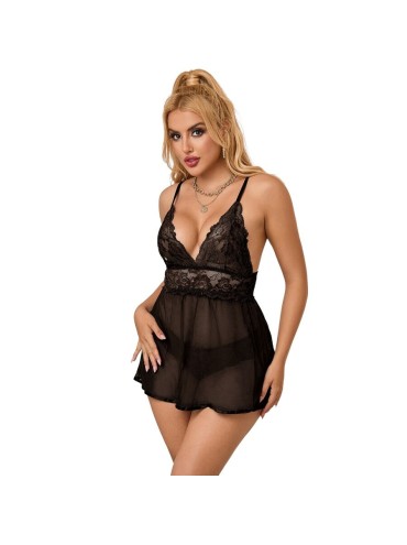 SUBBLIME BABYDOLL ENCAJE EN EL PECHO L XL
