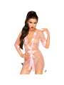 PENTHOUSE MIDNIGHT MIRAGE PEIGNOIR ROSA XL