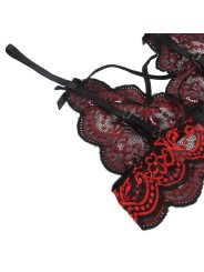 SUBBLIME SET DOS PIEZAS TOP Y PANTIES ENCAJE S M