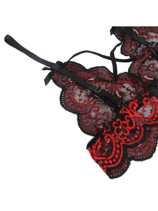 SUBBLIME SET DOS PIEZAS TOP Y PANTIES ENCAJE S M