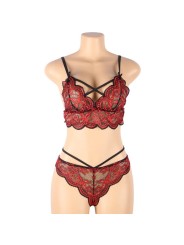 SUBBLIME SET DOS PIEZAS TOP Y PANTIES ENCAJE S M