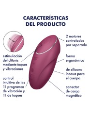 SATISFYER TAP CLIMAX 1 VIBRADOR LAY ON ROJO
