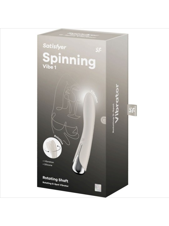 SATISFYER SPINNING VIBE 1 VIBRADOR ROTADOR G SPOT AZUL