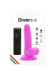 DIVERSIA DILDO REALISTICO FLEXIBLE CON VIBRACION MORADO 17 CM O 33 CM