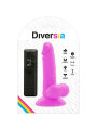 DIVERSIA DILDO REALISTICO FLEXIBLE CON VIBRACION MORADO 17 CM O 33 CM