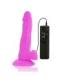 DIVERSIA DILDO REALISTICO FLEXIBLE CON VIBRACION LILA 18 CM O 4 CM