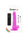 DIVERSIA DILDO REALISTICO FLEXIBLE CON VIBRACION LILA 18 CM O 4 CM