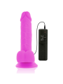 DIVERSIA DILDO REALISTICO FLEXIBLE CON VIBRACION LILA 205 CM O 42 CM