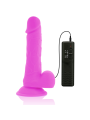DIVERSIA DILDO REALISTICO FLEXIBLE CON VIBRACION LILA 205 CM O 42 CM