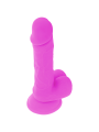 DIVERSIA DILDO REALISTICO FLEXIBLE CON VIBRACION LILA 205 CM O 42 CM