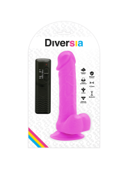DIVERSIA DILDO REALISTICO FLEXIBLE CON VIBRACION LILA 205 CM O 42 CM