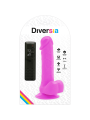 DIVERSIA DILDO REALISTICO FLEXIBLE CON VIBRACION LILA 205 CM O 42 CM