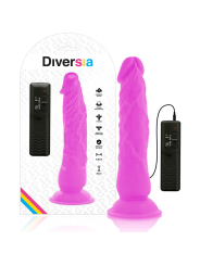 DIVERSIA DILDO REALISTICO FLEXIBLE CON VIBRACION LILA 21 CM O 49 CM