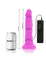 DIVERSIA DILDO REALISTICO FLEXIBLE CON VIBRACION LILA 23 CM O 43 CM