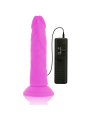 DIVERSIA DILDO REALISTICO FLEXIBLE CON VIBRACION LILA 23 CM O 43 CM