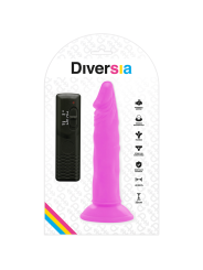 DIVERSIA DILDO REALISTICO FLEXIBLE CON VIBRACION LILA 23 CM O 43 CM