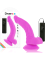 DIVERSIA DILDO REALISTICO FLEXIBLE CON VIBRACION LILA 215 CM O 45 CM